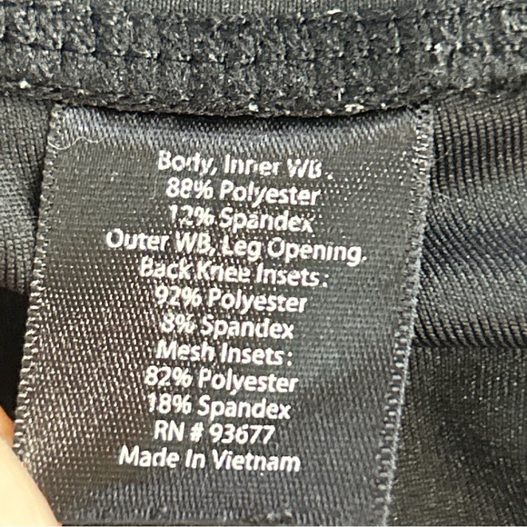 Xersion Activewear Leggings Women's Size L Stretch Black Sheer Cutout Accent - Picture 13 of 14